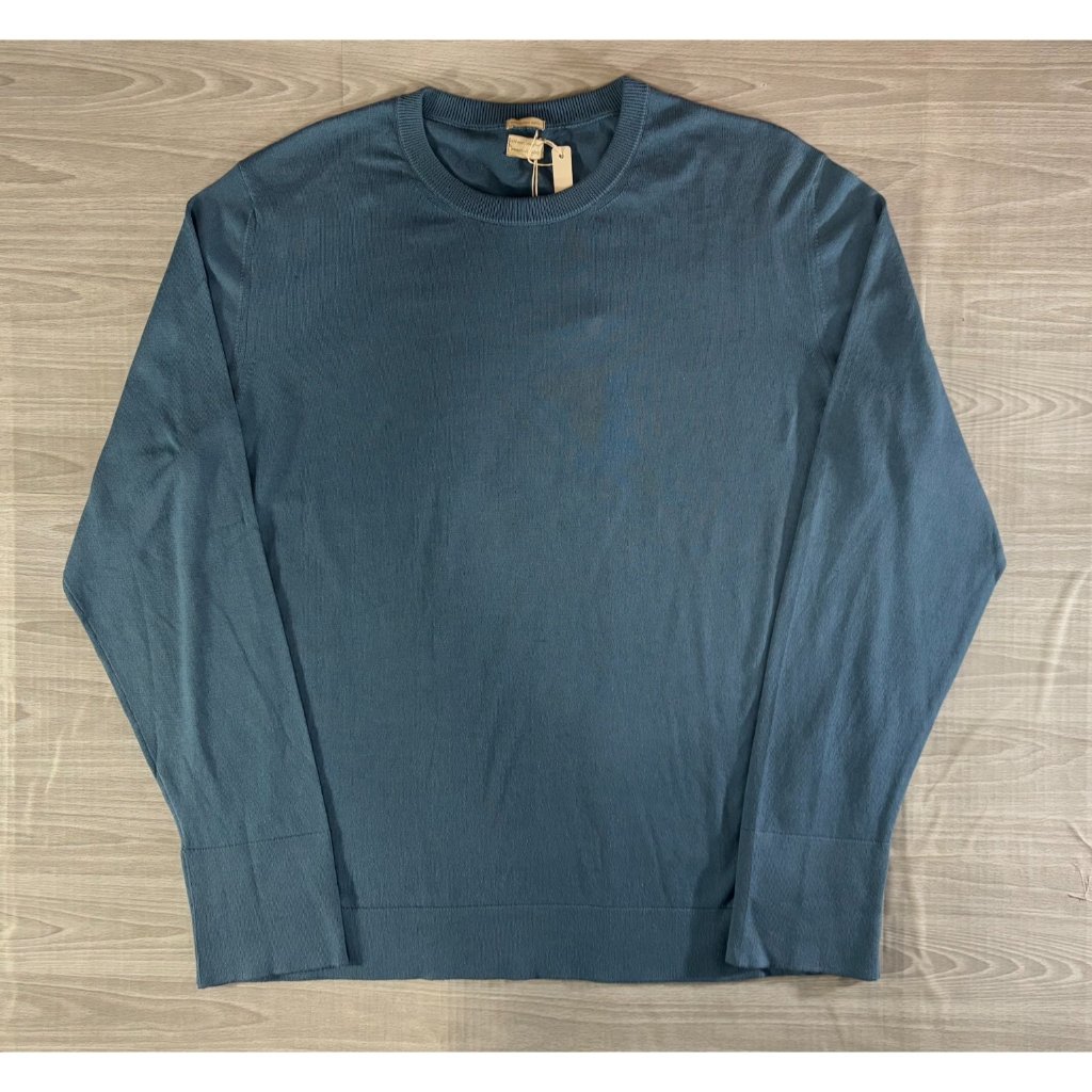 Massimo Alba Cotton Cashmere Jersey T-Shirt Sz M Color Blue Rain Nwt $490 Italy